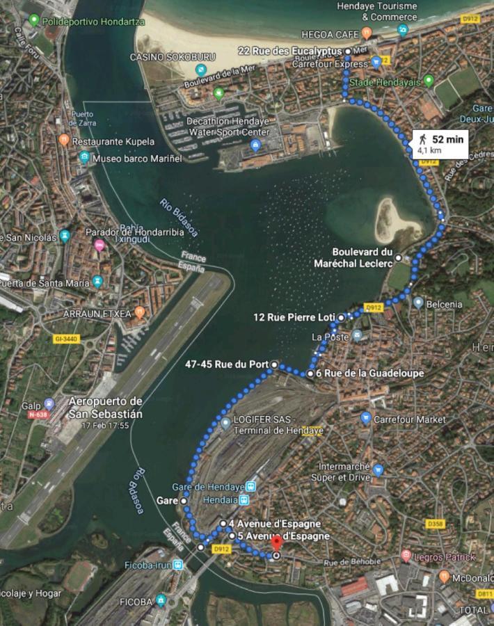 Port Bidassoa - T2 Coquet, Parking, Lit Xxl, Wifi, Pres De La Gare Андай Екстер'єр фото